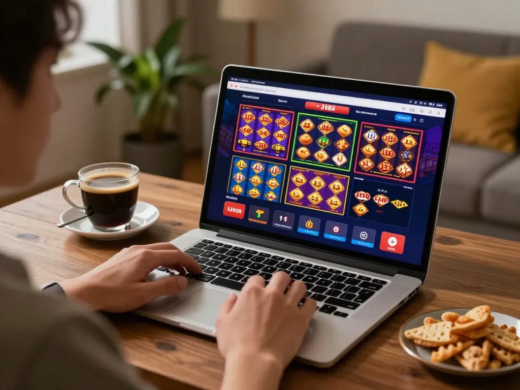 Engage in exciting J188 online slot games and live dealer experiences from home.