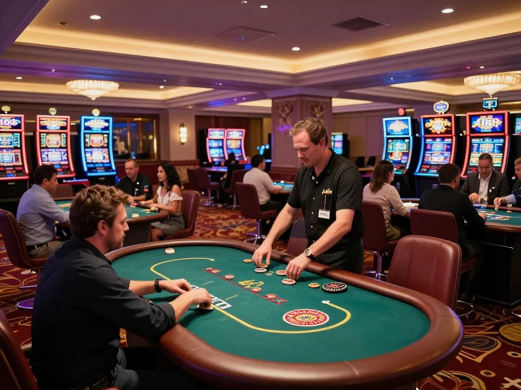 J188 users enjoying engaging gameplay at a luxurious casino table with professional dealers and vibrant atmosphere.