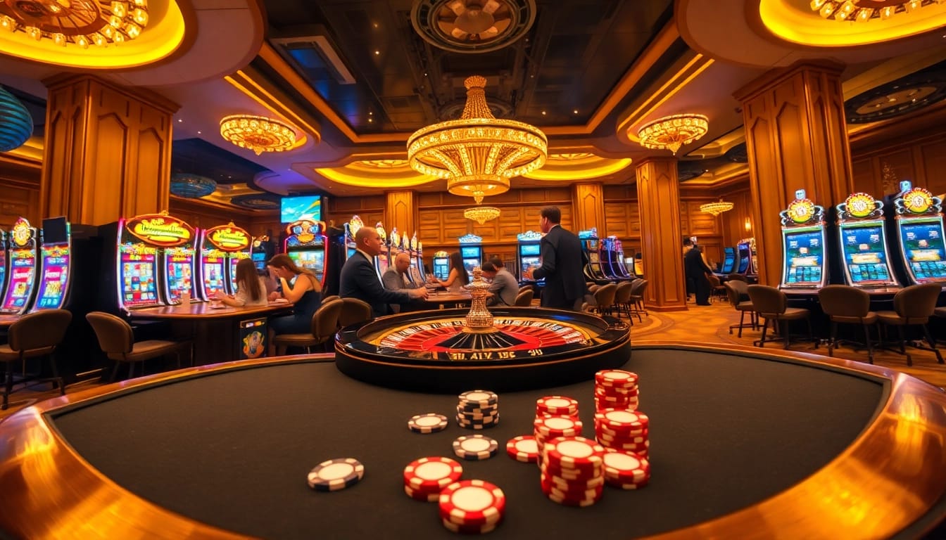 Players enjoying vibrant casino games at https://vsbet3.net/, highlighting excitement and luxury.