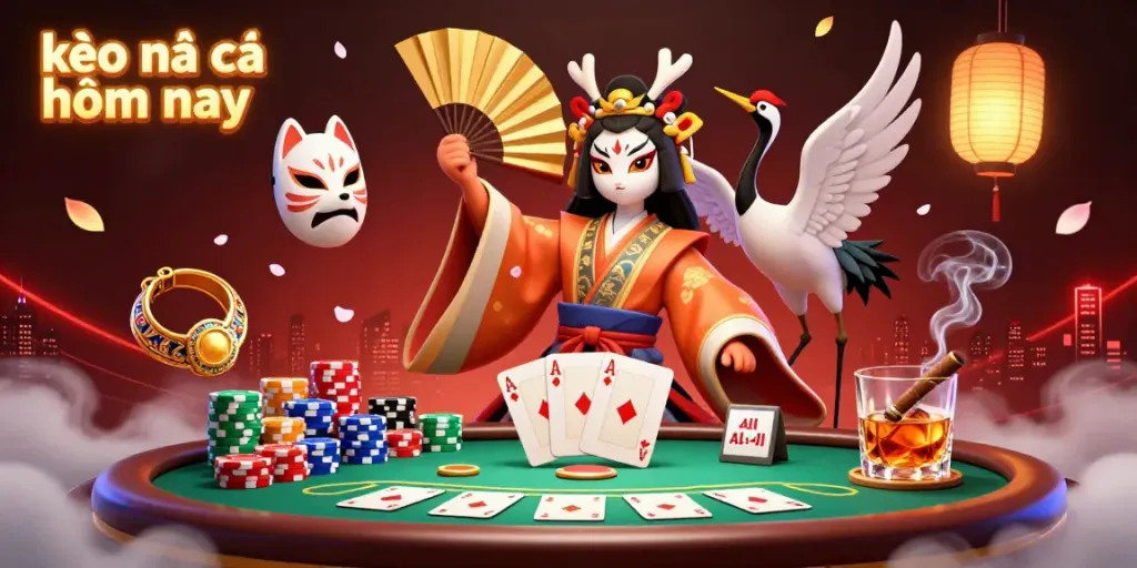 Experience the thrilling atmosphere of kèo nhà cái hôm nay with vibrant poker action and dynamic characters.