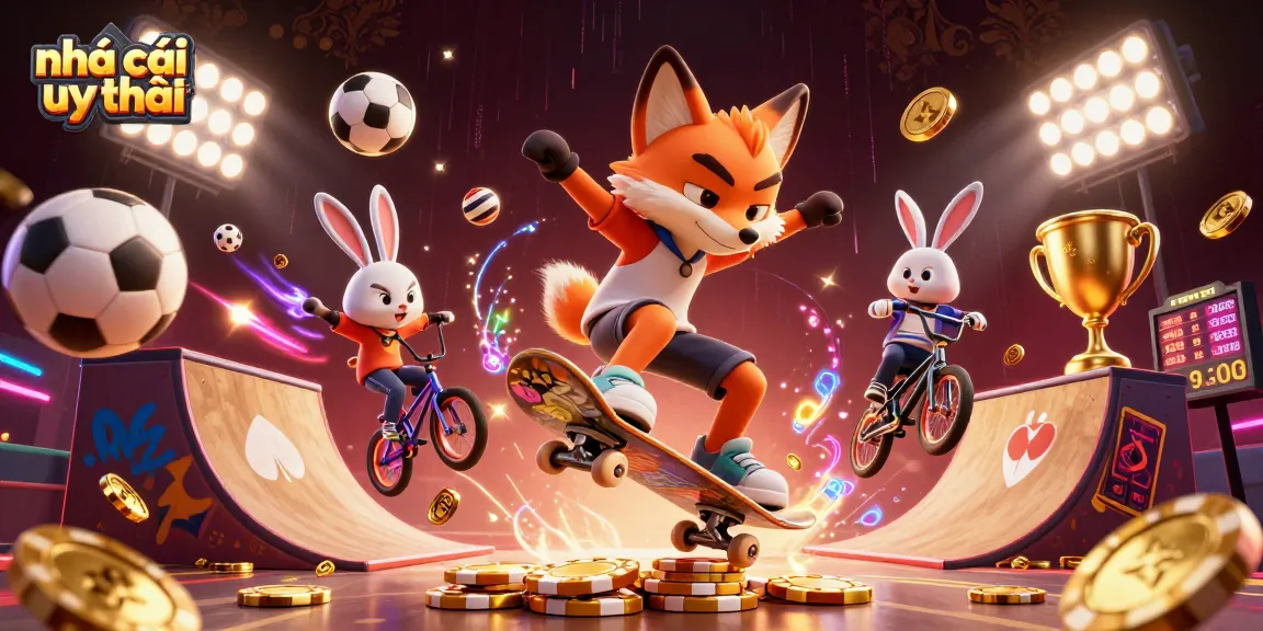 Experience the excitement of nhà cái uy tín with gaming action featuring vibrant characters and dazzling effects.