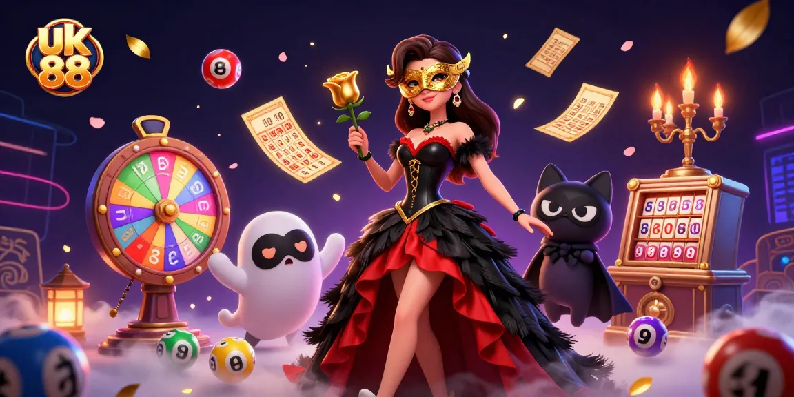 Join the excitement with uk 88 lottery games, vibrant elements create a celebratory atmosphere.