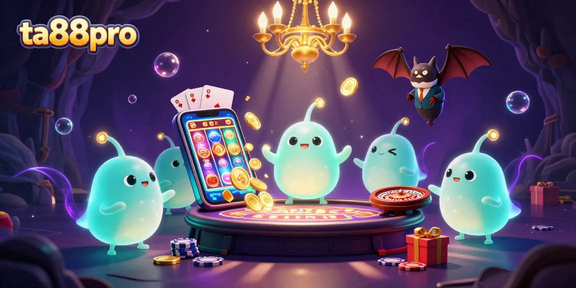 Experience the vibrant casino energy at ta88pro with illuminated glowworms and interactive gaming elements.