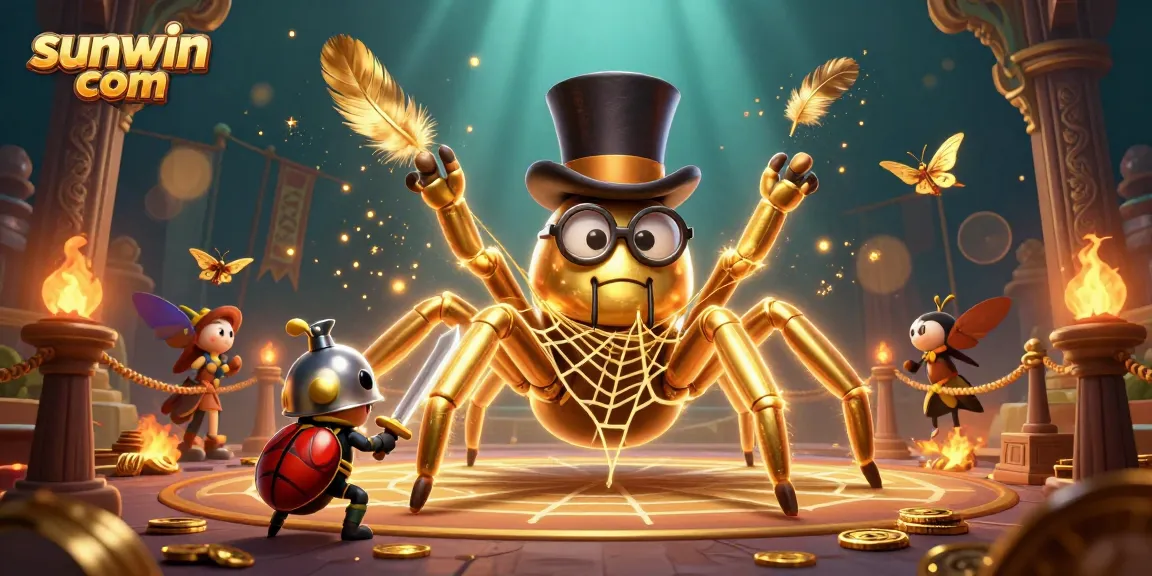 Experience sunwin com's thrilling casino action with a vibrant, dynamic 3D illustration of gaming characters.