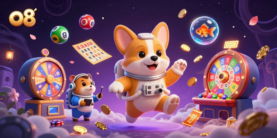 Engage with the exciting casino adventures at o8 featuring a playful astronaut corgi.